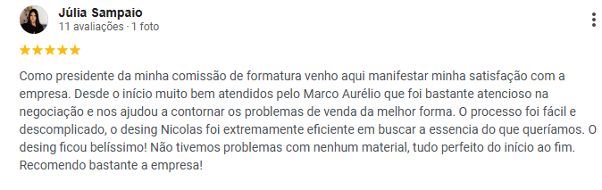 Depoimento de cliente Alpha 1